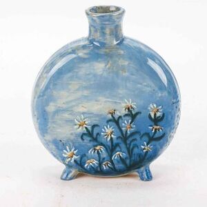 Antique Wheatley Art Pottery Flask Vase